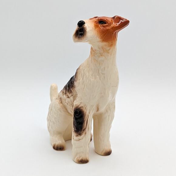 Kingston Pottery England Vintage Hand Painted Airedale Terrier Statue Figurine - Picture 4 of 12